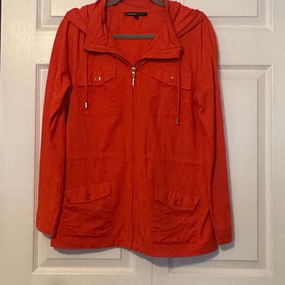CHAUS SPORT ZIPPERED HOODIE JACKET
